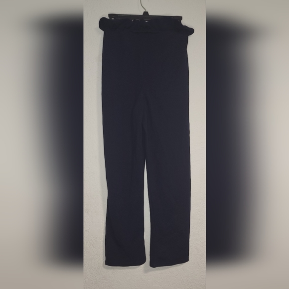 Navy paperbag waist skinny trouser - Picture 2 of 4